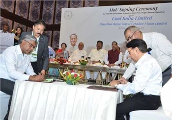 Coal India RVUNL bilan 1190 MVt quyosh energiyasi loyihasi uchun memorandum i...